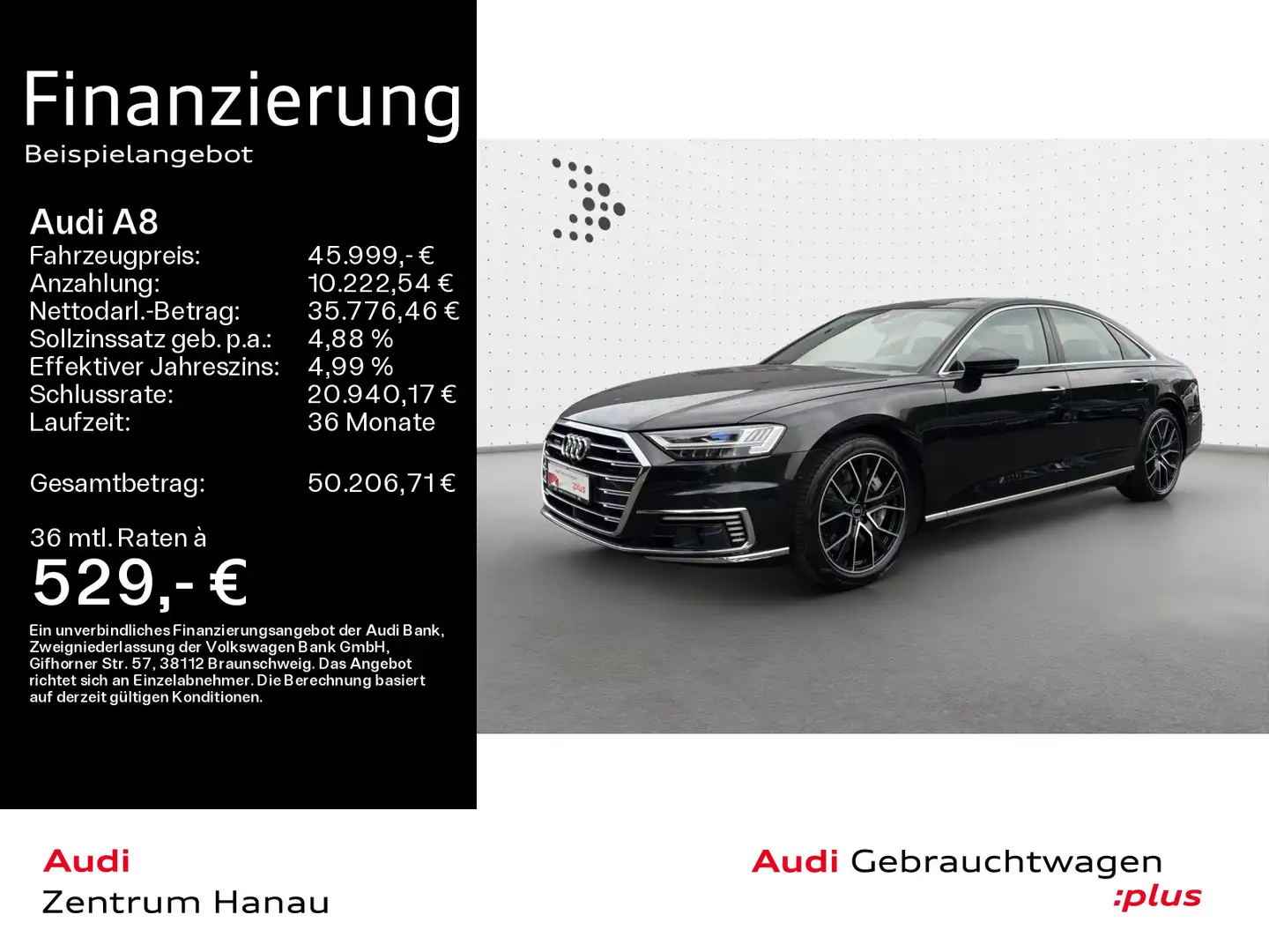 Audi A8 60 TFSIe QUATTRO *MATRIX*PANO*KAMERAS*B&O*20Z Grau - 1