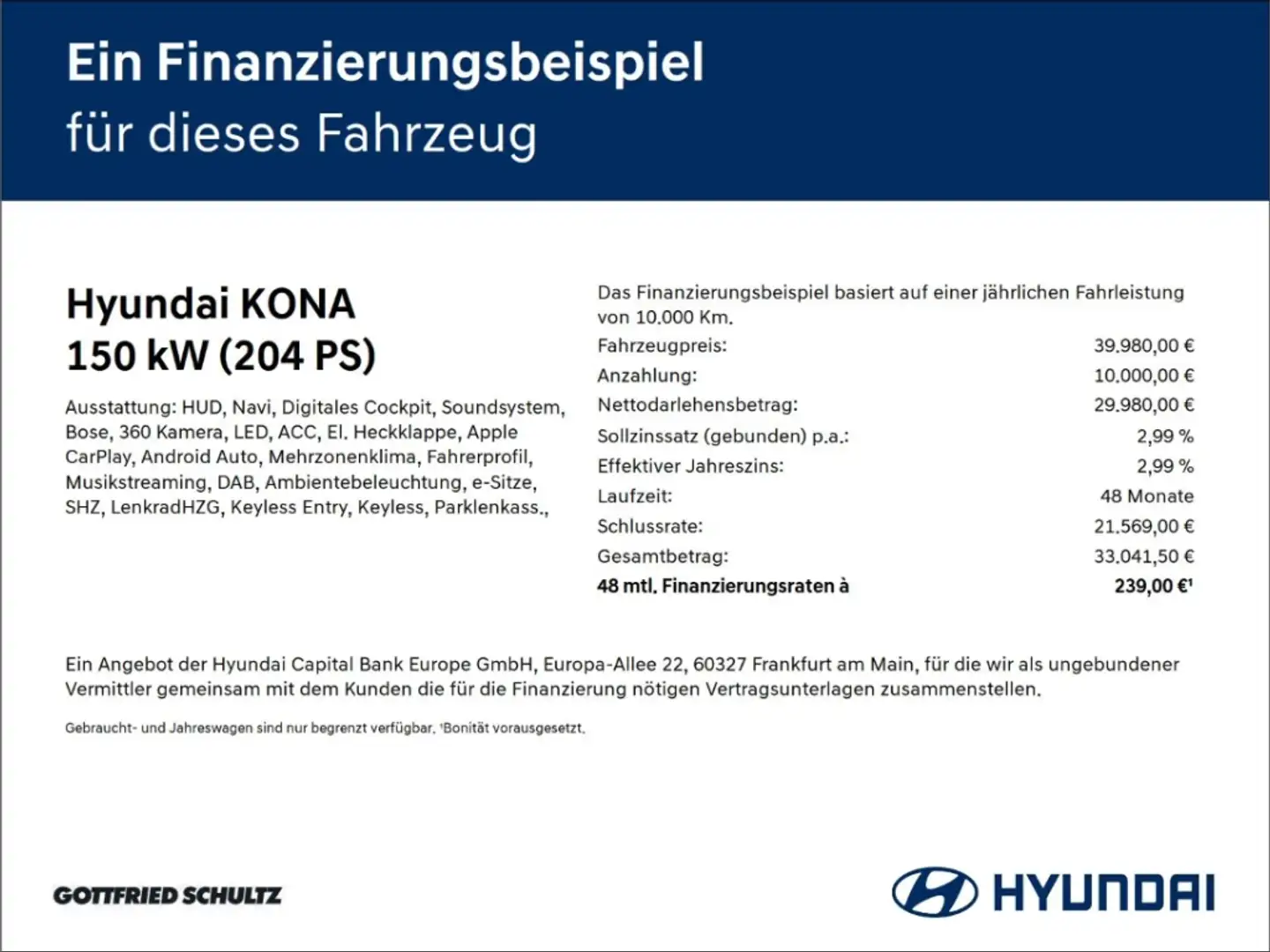 Hyundai KONA EV Prime 65kWh Technik-Paket Schwarz - 2
