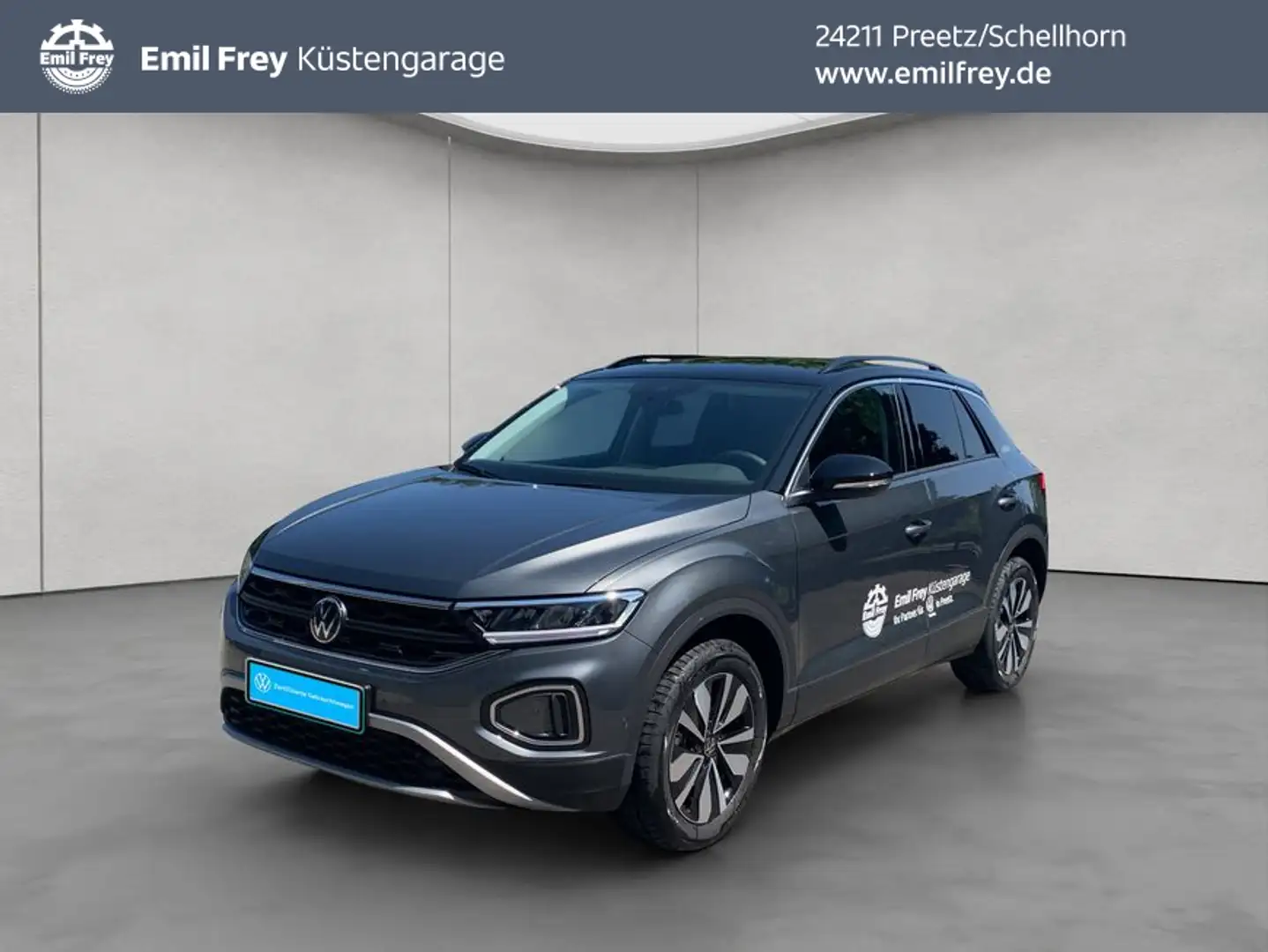 Volkswagen T-Roc T-ROC 1.5 l TSI Goal DSG AHK NAVI RFK LED Grijs - 1