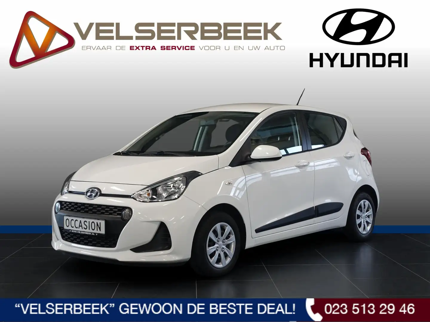 Hyundai i10 1.0i Comfort * 13.669 Km / Cruise / Airco * Blanc - 1