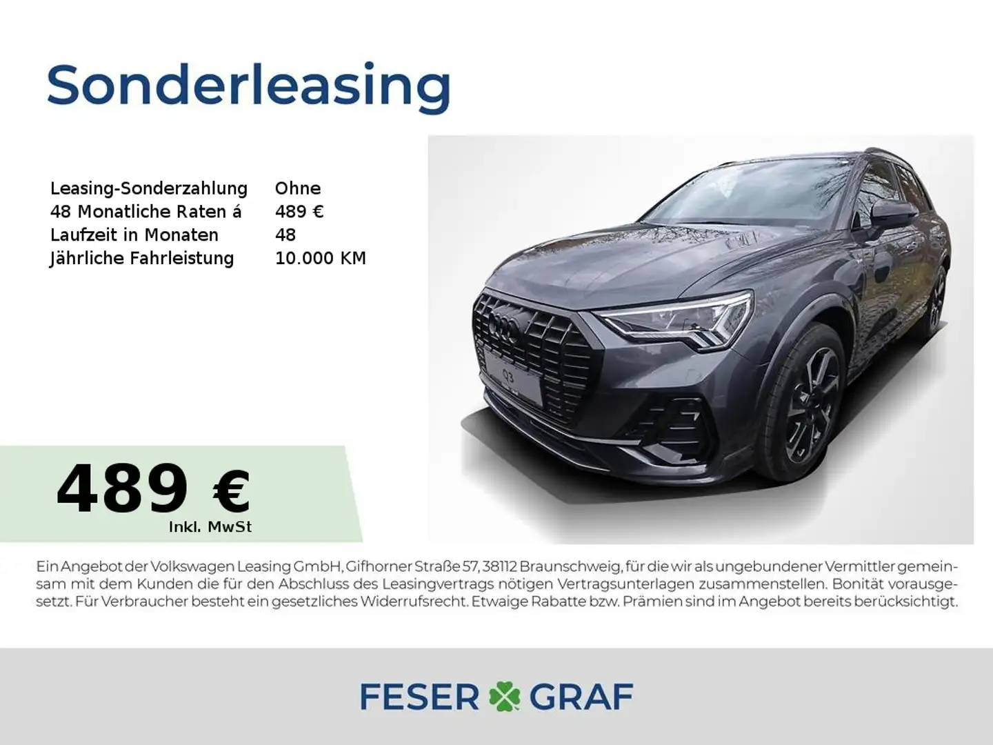 Audi Q3 35 TFSI S line AHK V-Cockp. LED ACC Grau - 1