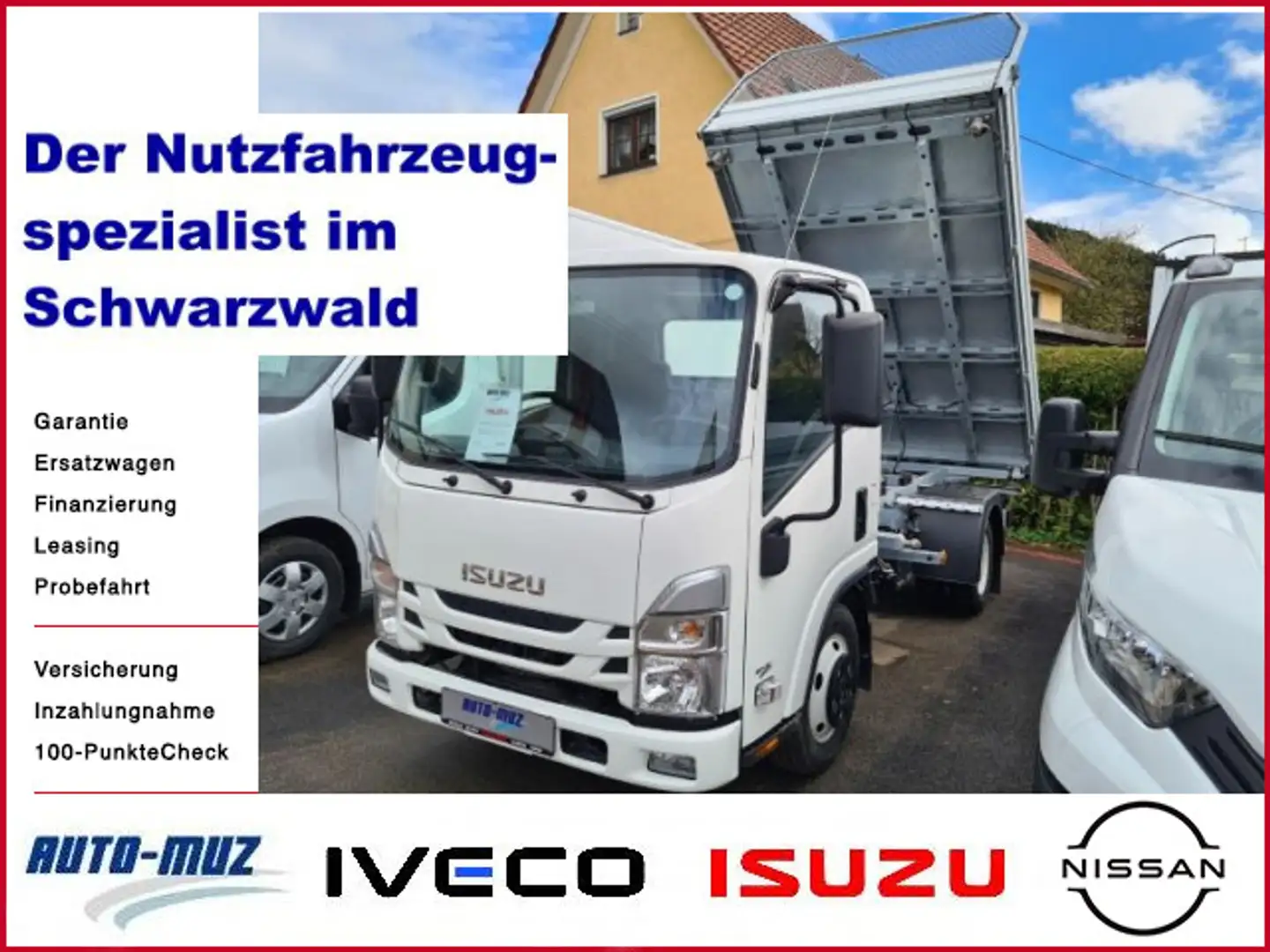 Isuzu N-Serie 150 PS RS 2750 Kipper Klima AHK Blanc - 1