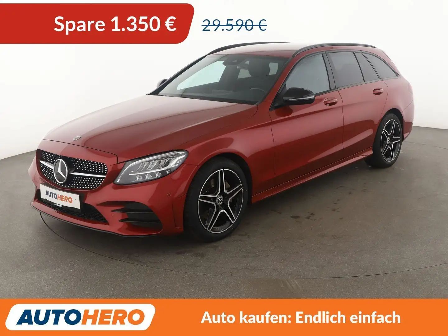 Mercedes-Benz C 220 d T AMG Line Aut.*LED*NAVI*TEMPO*PDC*SHZ*KLIMA* Rouge - 1