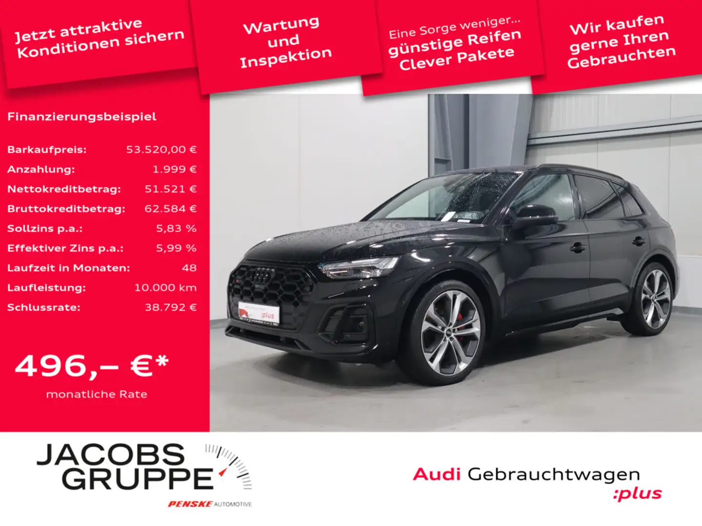 Audi SQ5 3.0 TDI*UPE100*B&O*PDC*TopView * Schwarz - 1