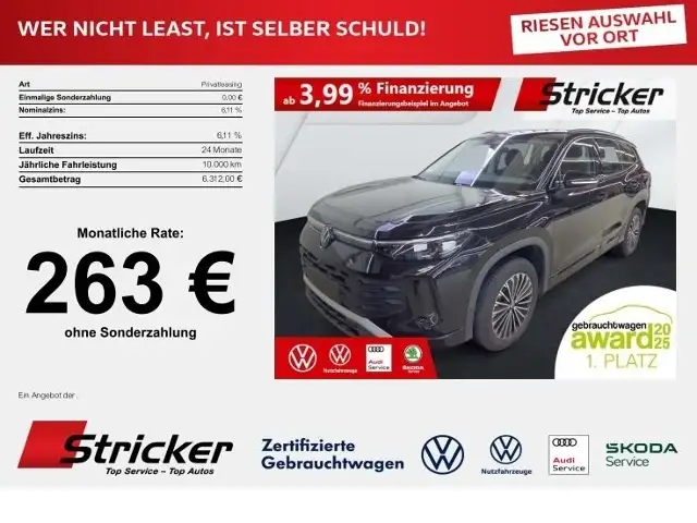 Volkswagen Tayron Life 1.5eTSI DSG 263,-ohne Anzahlung 7-Sitzer AHK