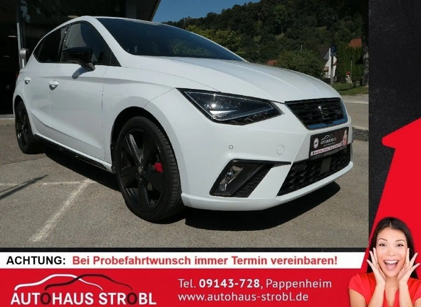 SEAT Ibiza FR 1.0 ACC/LED/Full-Link/DAB+/digi.cockpit Blanc - 1
