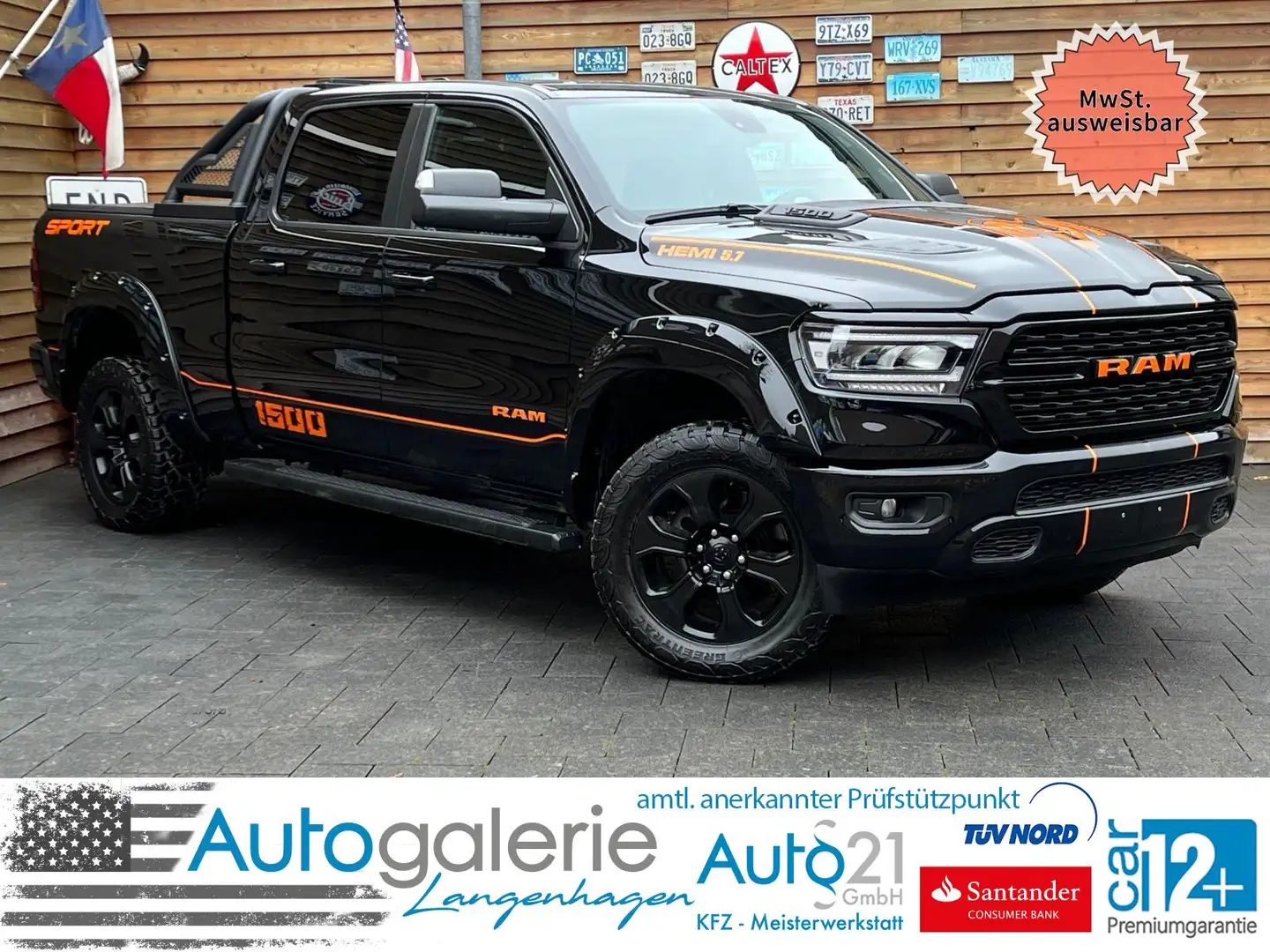 Dodge RAM 1500 OFFROAD 5.7L AHK 4x4 SZH Rollbar Noir - 1
