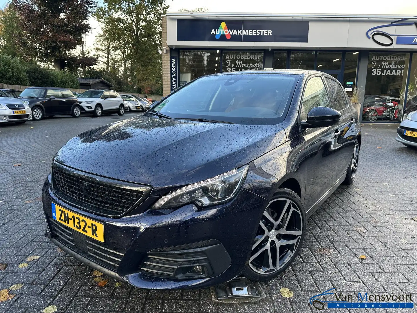 Peugeot 308 1.2 PureTech Aut8 GT-Line Black Optic Leder|CarPla Blauw - 1