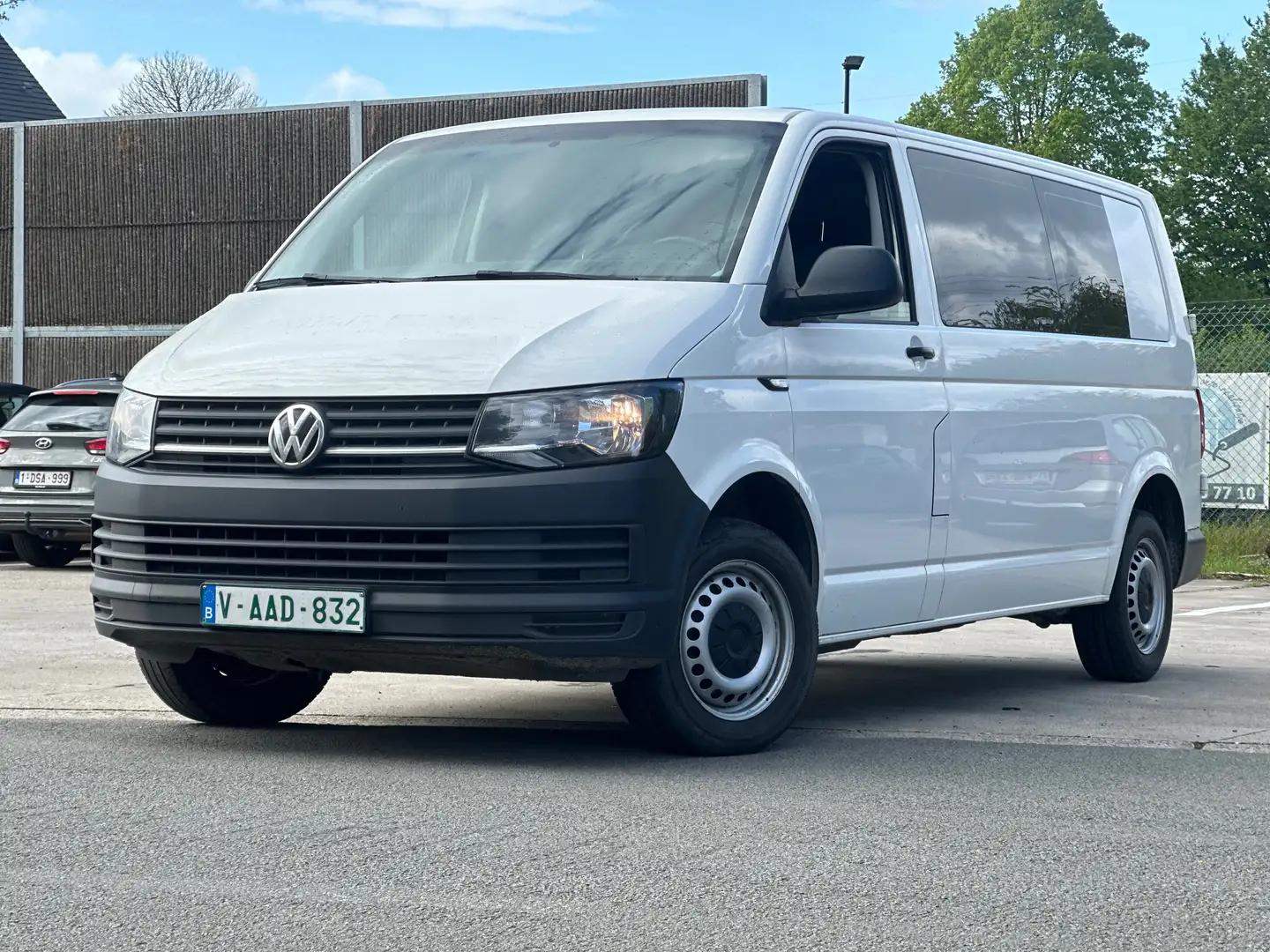 Volkswagen T6 Transporter T6 2.0 Tdi-Bj 2019-Leder-Airco-9 plaatsen-Carpass Wit - 1