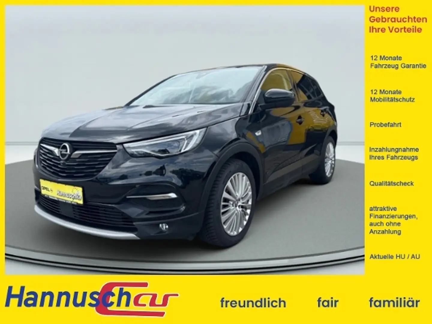 Opel Grandland Innovation Plug-in-Hybrid Schwarz - 1