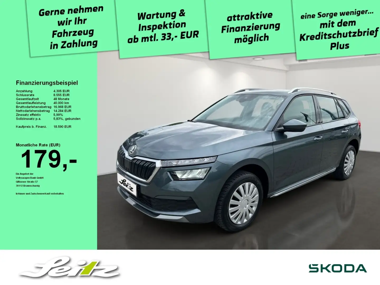 Skoda Kamiq 1.5 TSI Style *LED*PARKSENSOR*SITZH* Grau - 1