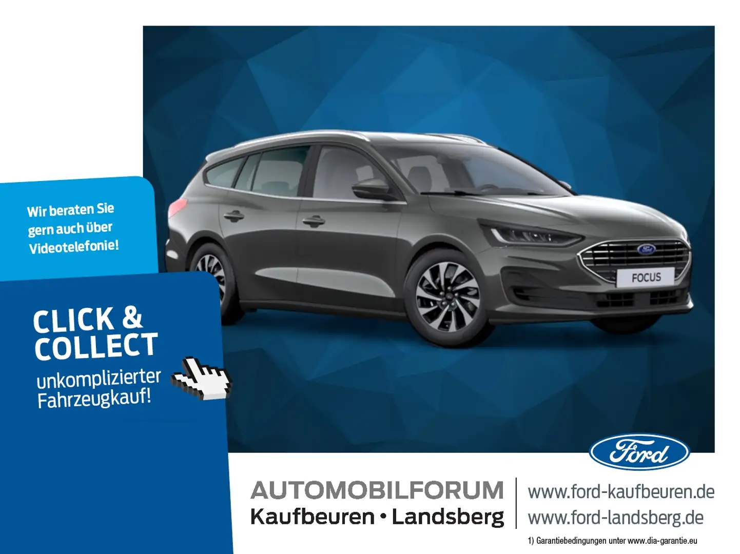 Ford Focus Titanium 1.0 | Kamera | Navi | LED | LMF Grau - 1