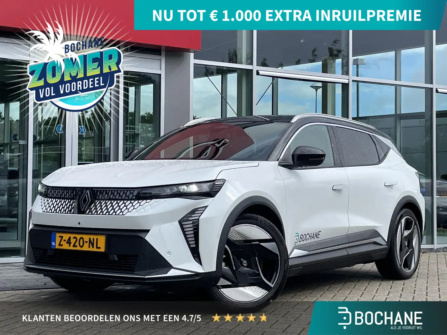 Renault Scenic E-Tech EV 87kw Long Range Icon | 360° Rondomzichtc Wit - 1