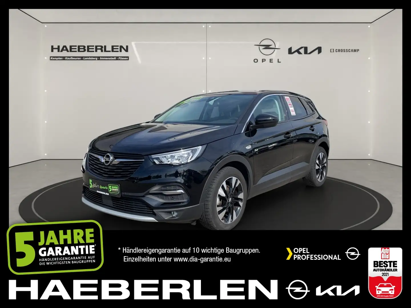 Opel Grandland 2.0 D 120 Jahre FLA LM Navi 2xKlima Fekete - 1