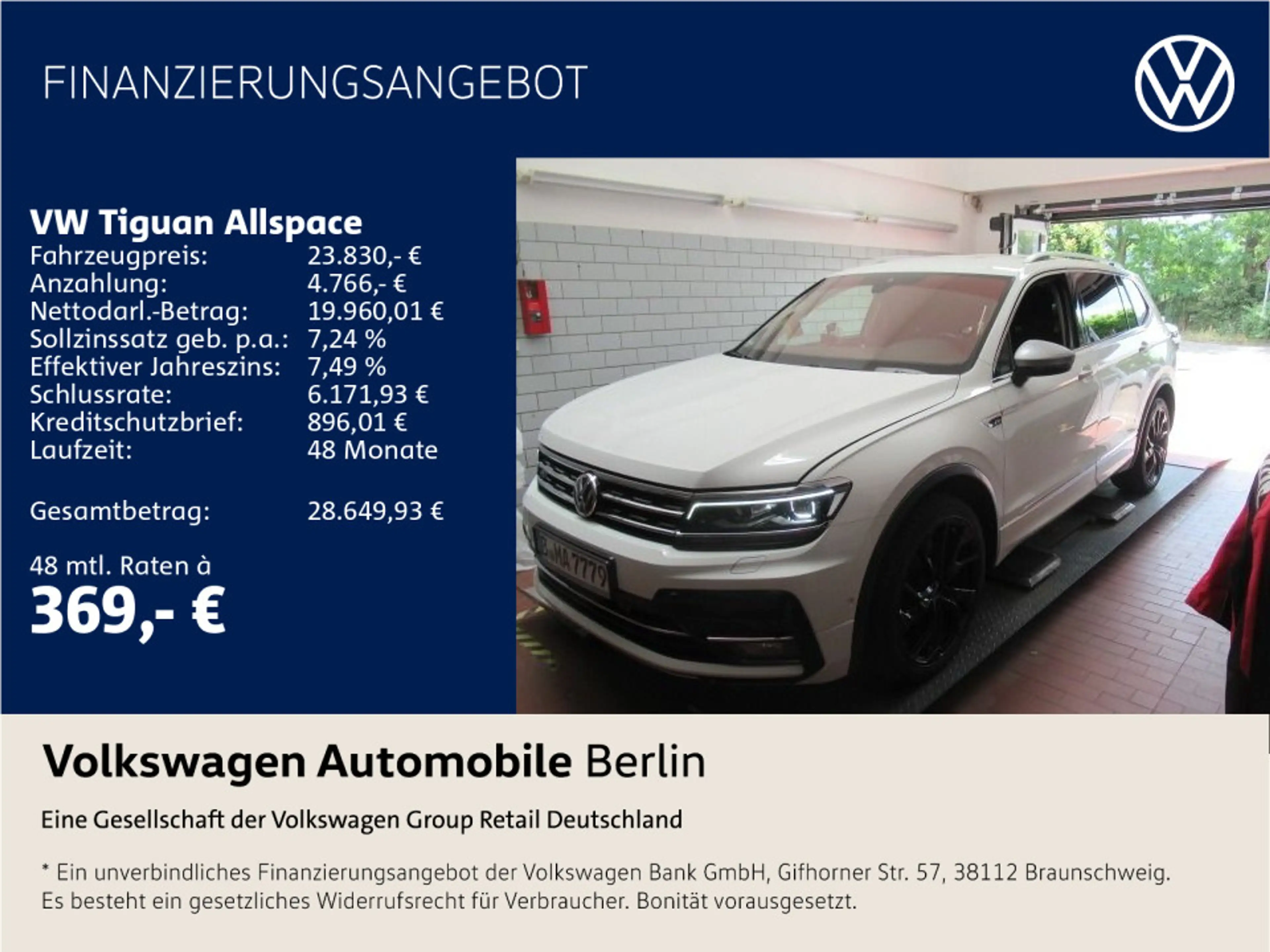 Volkswagen Tiguan Allspace 2.0 TDI Highline 4Motion (EU 6d-