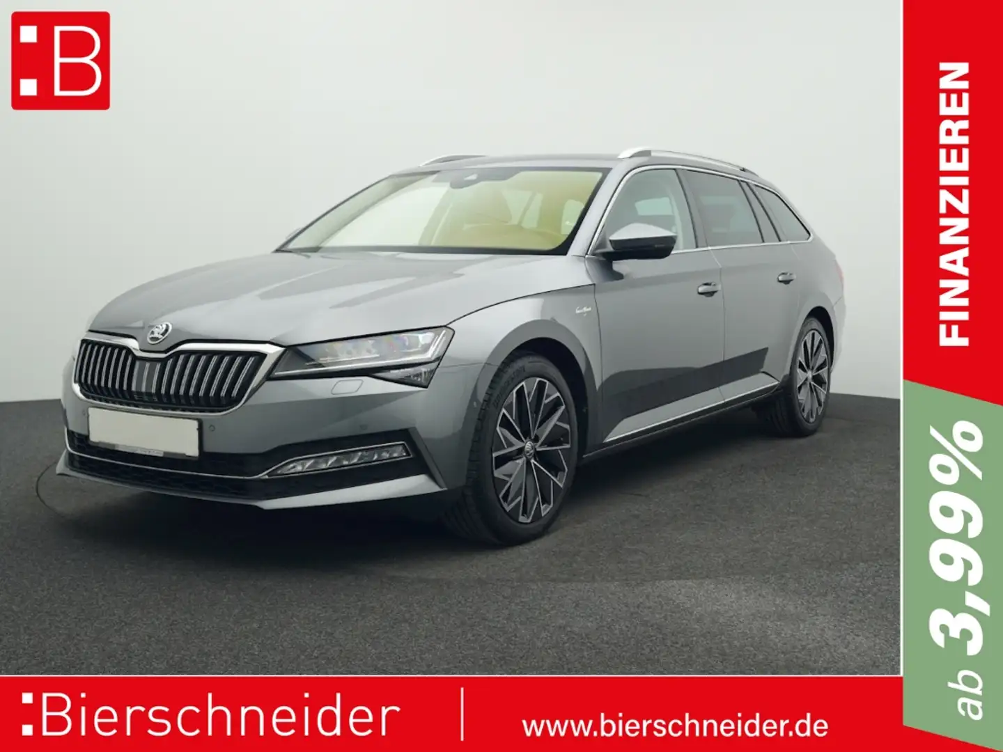 Skoda Superb Combi 2.0 TDI DSG L&K AHK eHECK MATRIX DCC ACC Grau - 1