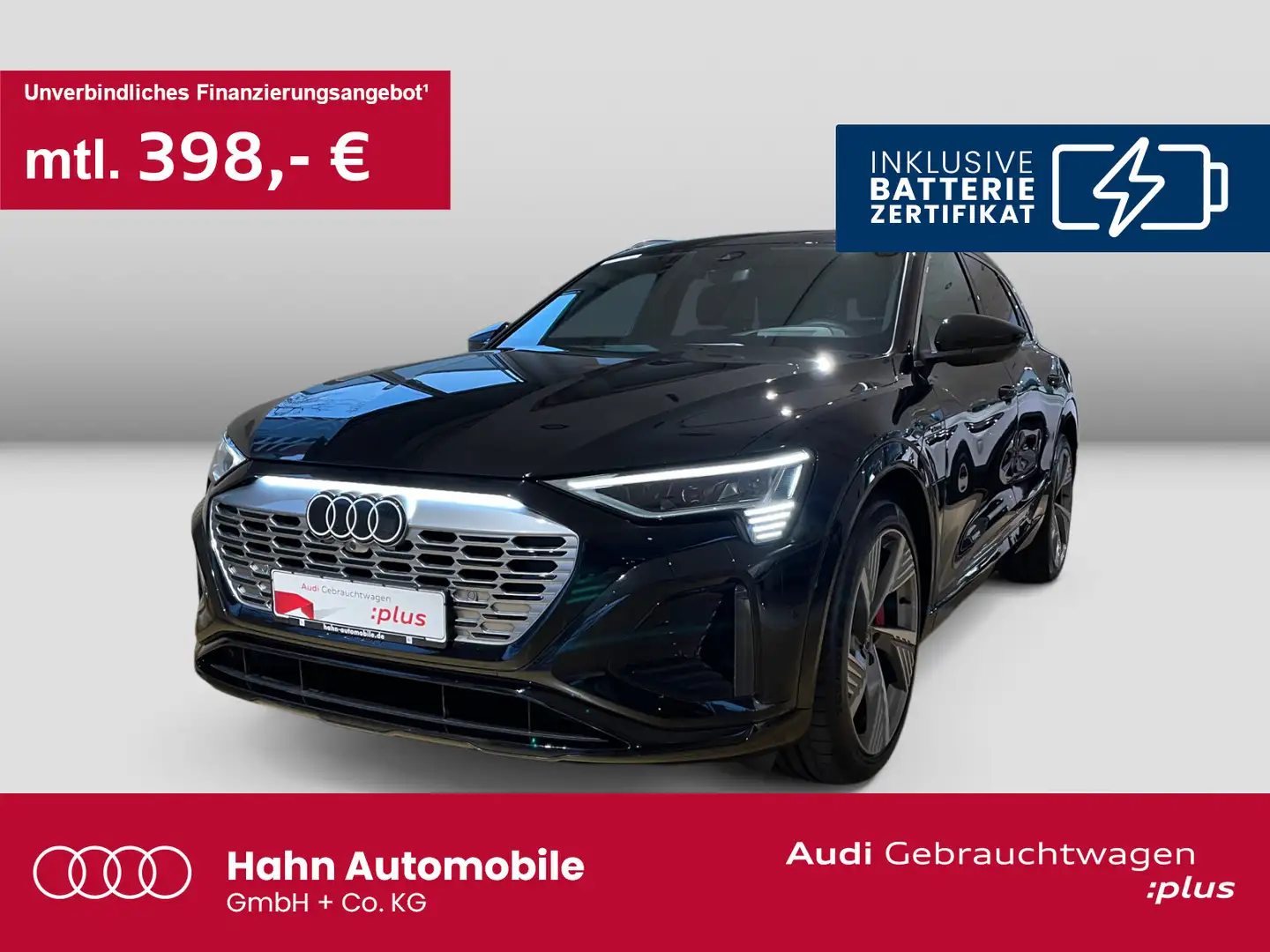 Audi Q8 e-tron 55 quattro S-line Matrix HUD AHK CAM Schwarz - 1