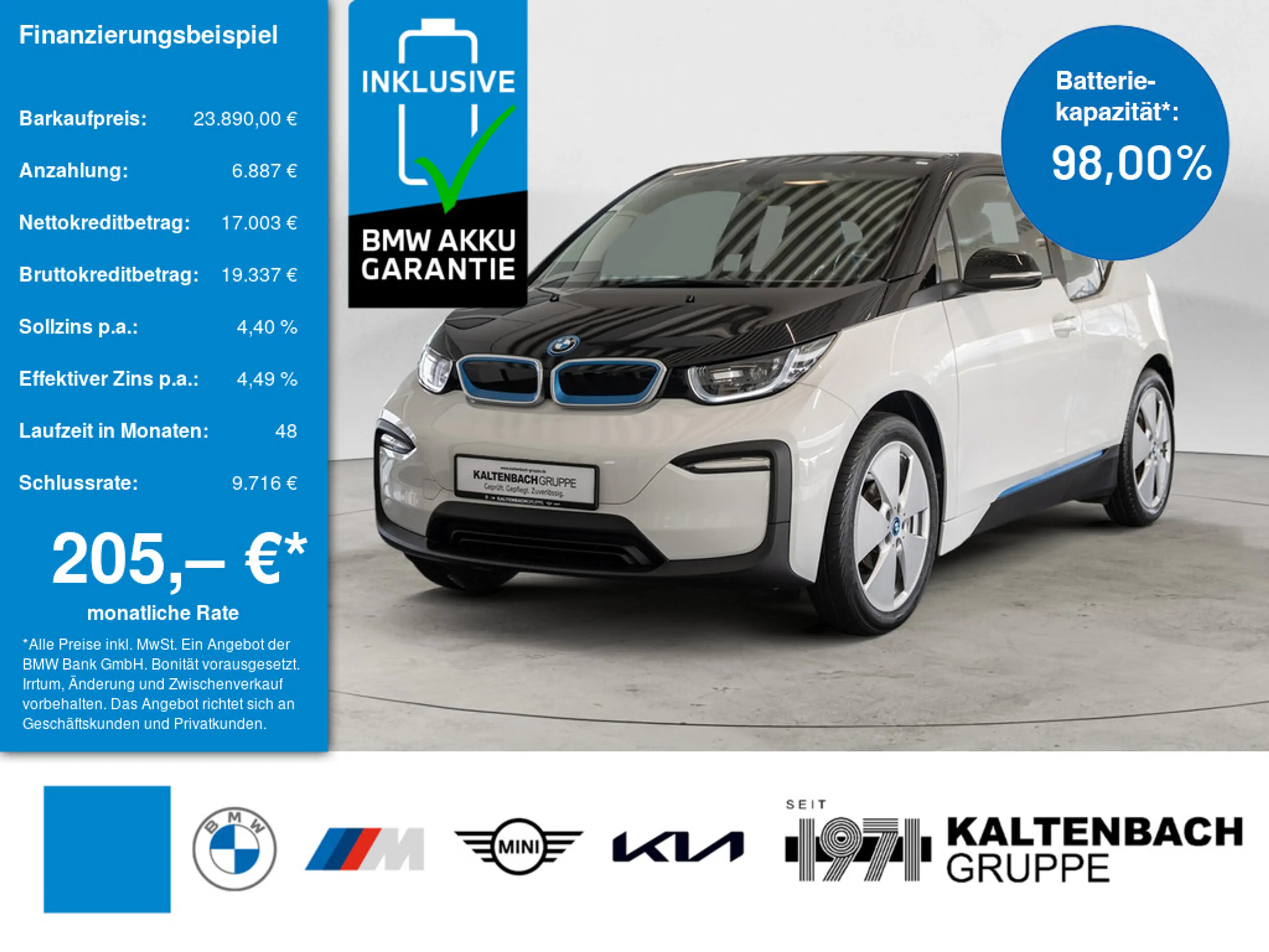 BMW i3 120Ah LED SCHEINWERFER PDC