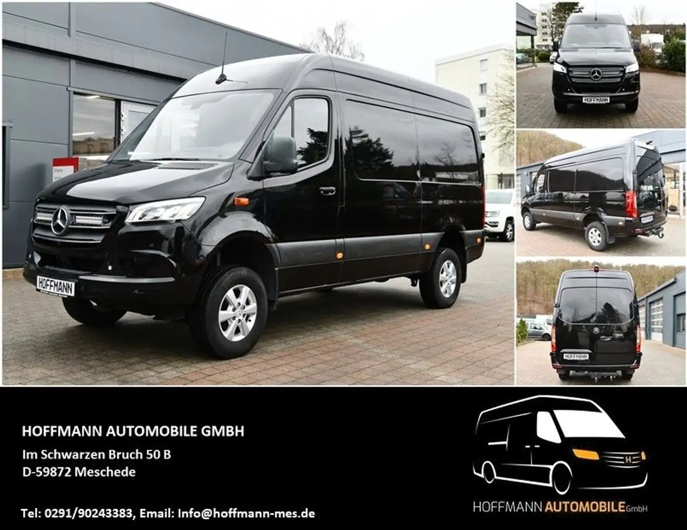 Mercedes-Benz Sprinter L2H2 Kasten 319 CDI V6 4x4 Allrad AWD Schwarz - 1