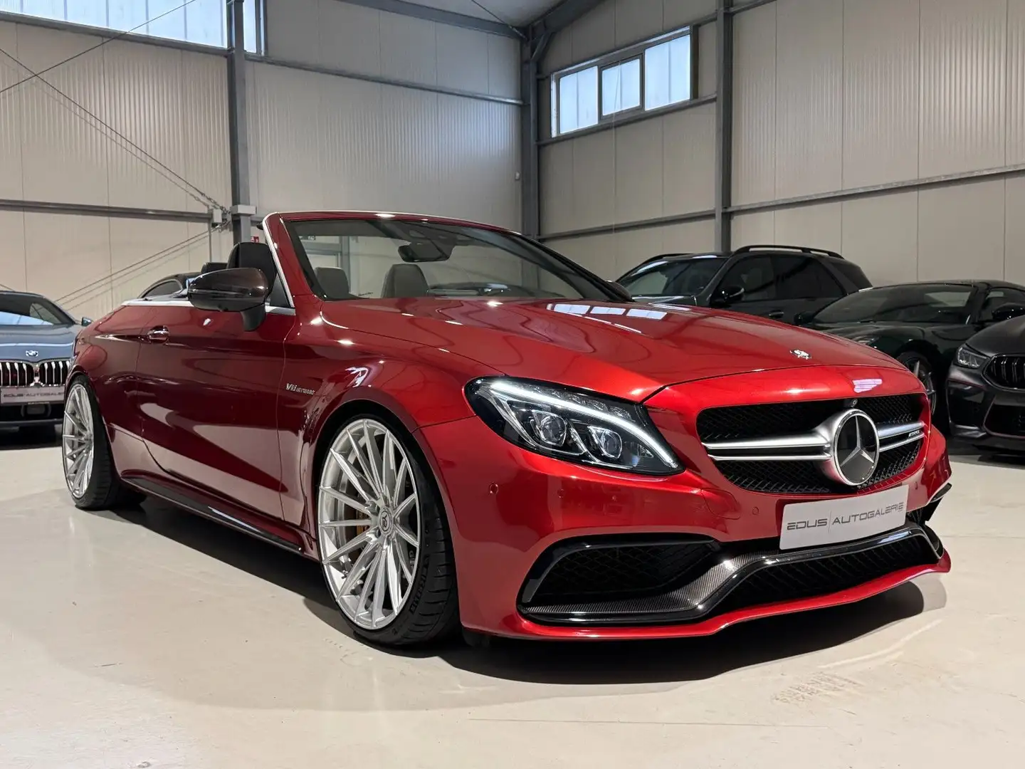 Mercedes-Benz C 63 AMG C 63s AMG Cabrio Carbon Keramik 360grad Key-Go Rot - 2