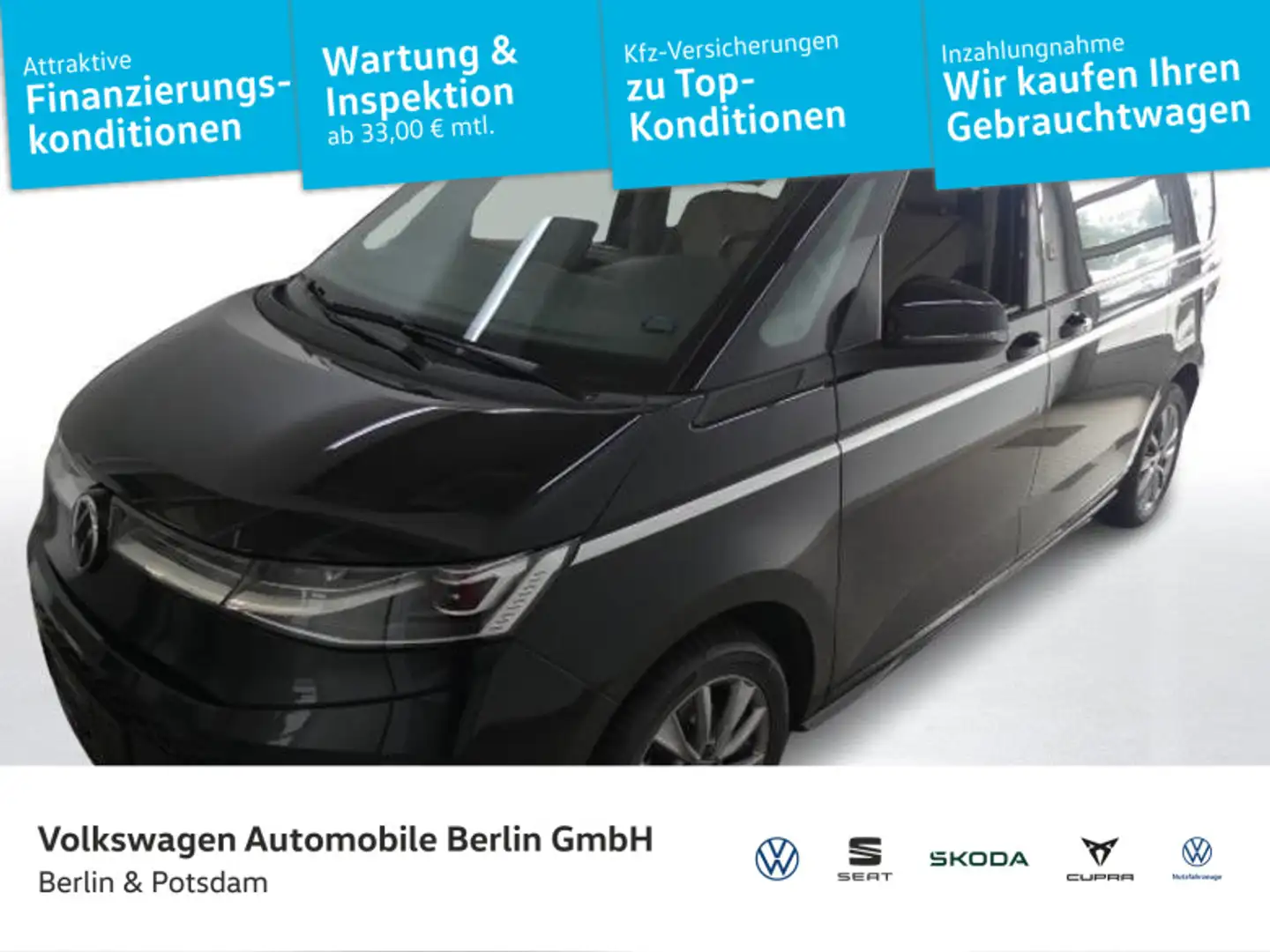 Volkswagen T7 Multivan T7 Multivan 1.4 TSI eHybrid DSG Style 7 Sitze Na Schwarz - 1