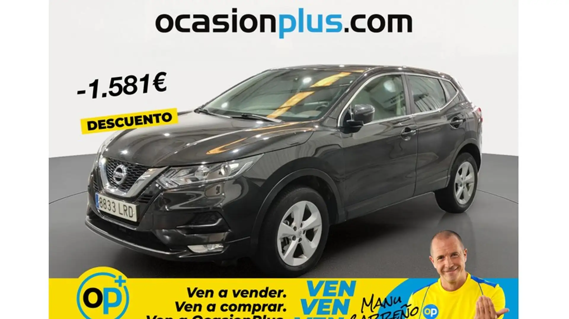 Nissan Qashqai 1.3 DIG-T Acenta 4x2 103kW Negro - 1