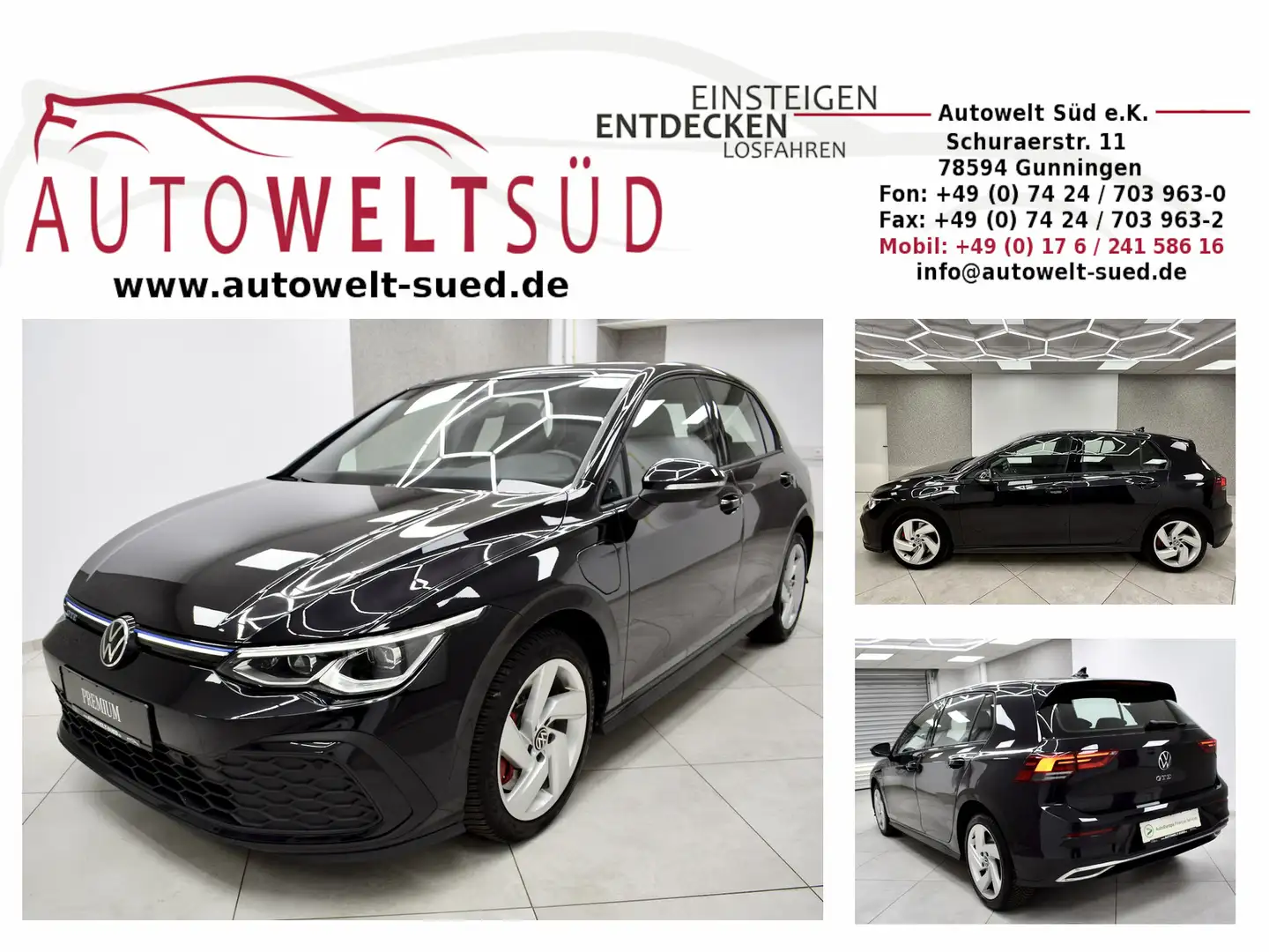 Volkswagen Golf GTE 1.4 TSI eHybrid Premium Navi LED ACC Nero - 1
