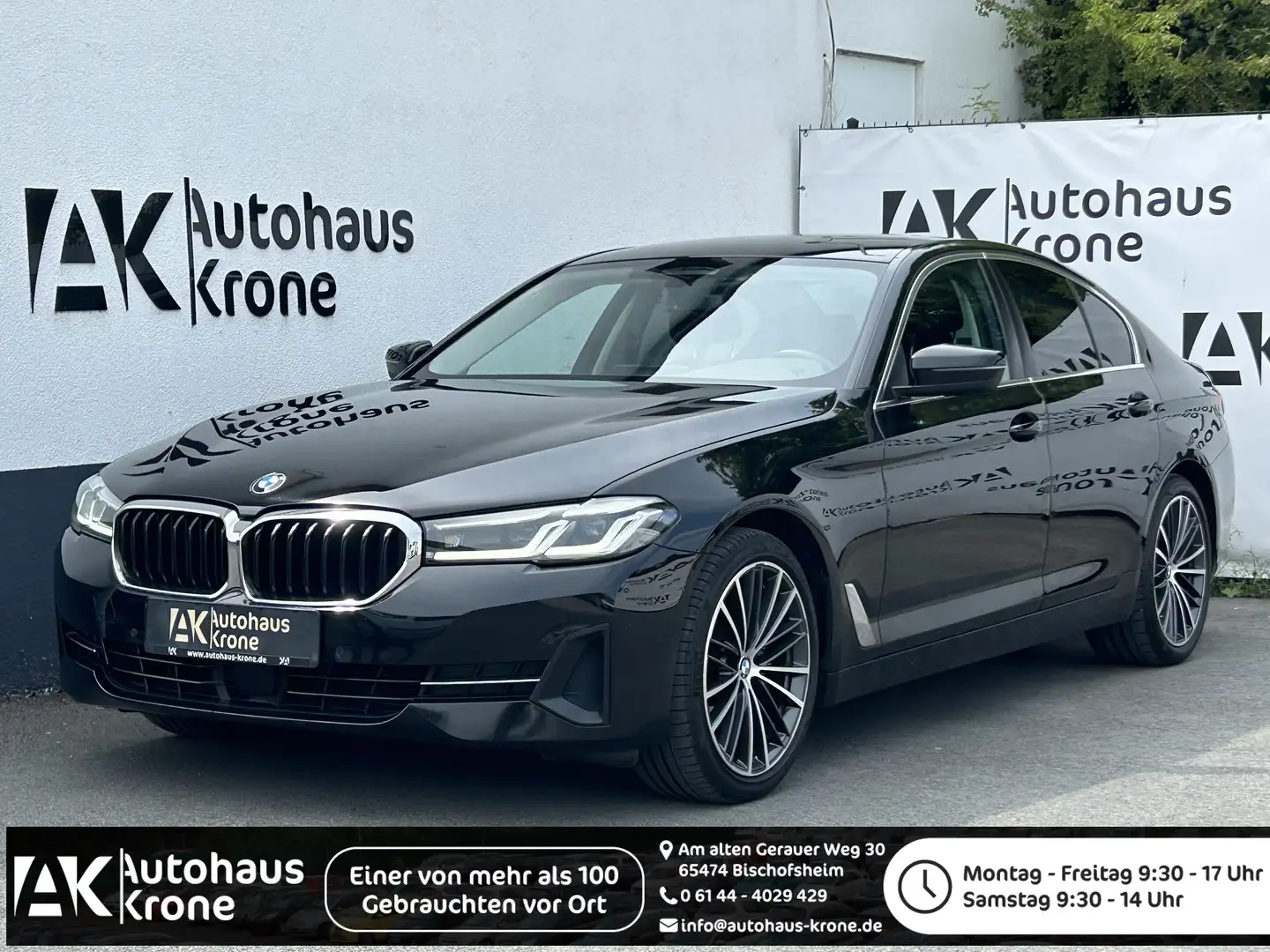 BMW 520 i Mild Hybrid *LIVE COCKPIT+*LED* KAMERA*SHZ*CARPL Noir - 1