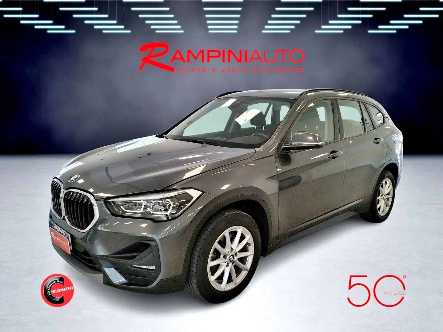 BMW X1 xDrive18d 4x4 Automatica 150 Cv Iva Esposta Gris - 1