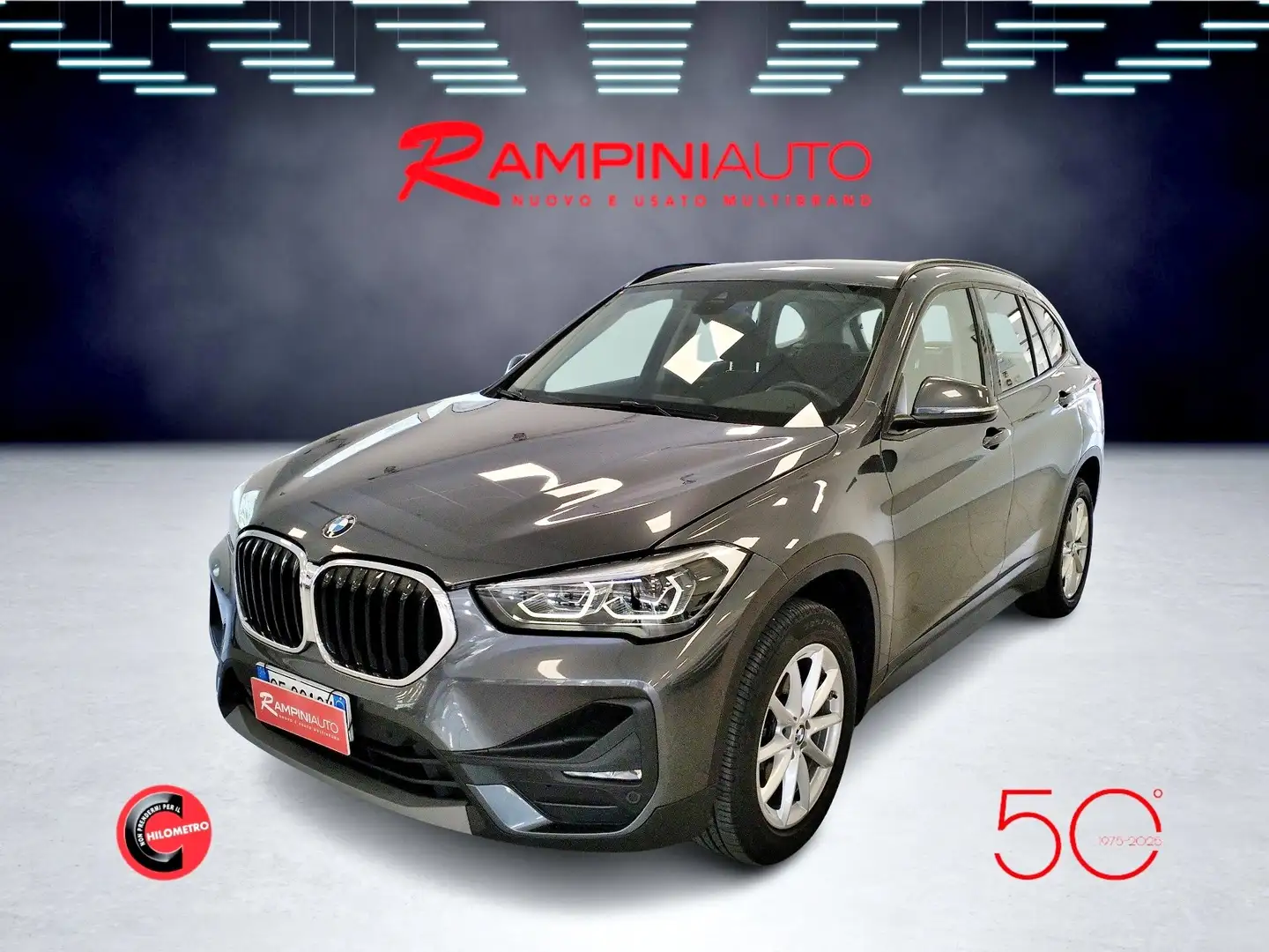 BMW X1 xDrive18d 4x4 Automatica 150 Cv Iva Esposta Gris - 2