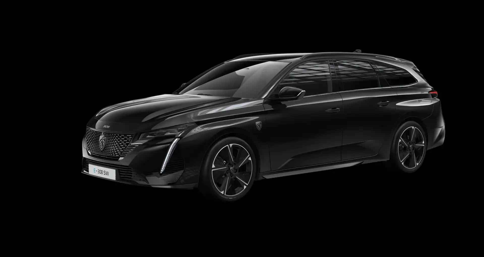 Peugeot 308 308 SW Elektro 156 GT Zwart - 2
