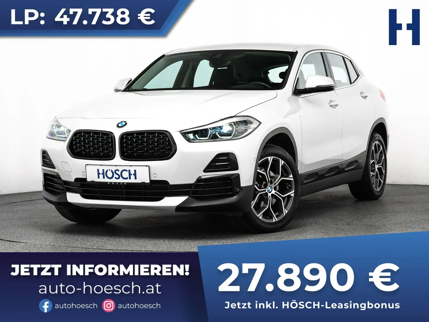 BMW X2 sDrive 18i Advantage NAVI KAMERA 18 ZOLL Blanc - 1
