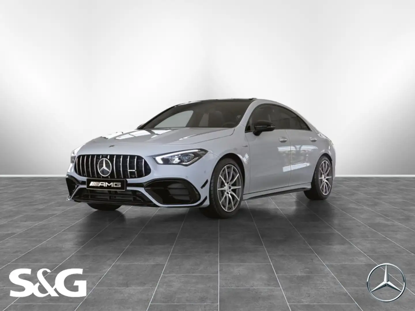 Mercedes-Benz CLA 45 AMG 4M PANO+TOTWINKEL+HEADUP+MEMORY+18" Blanco - 1