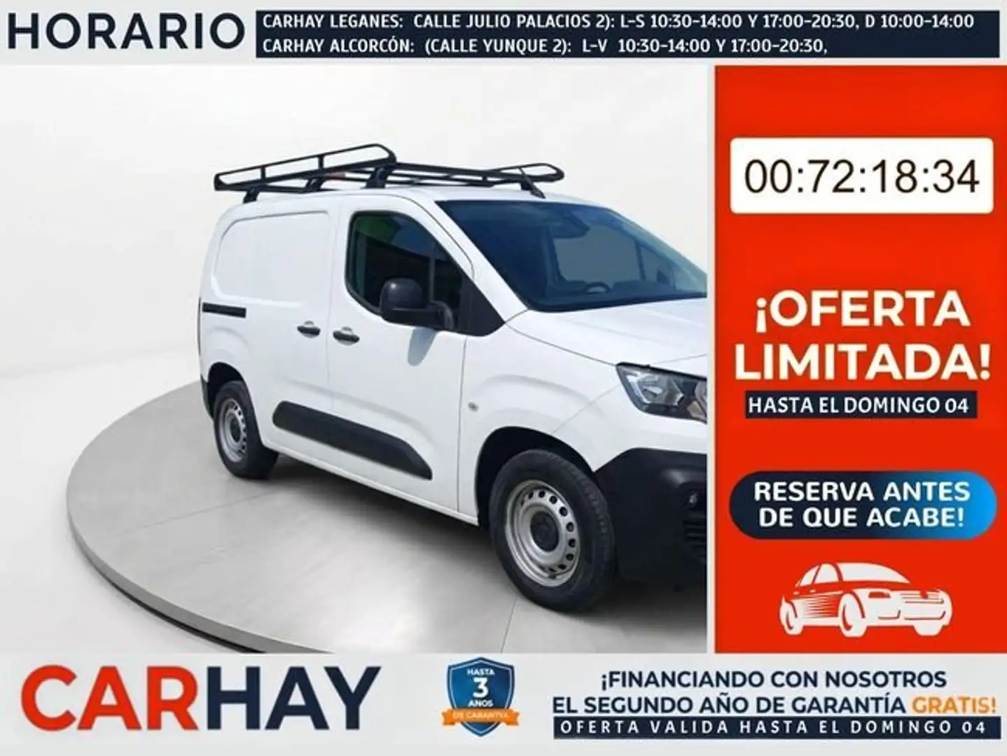 Peugeot Partner PRO STANDARD 8 Blanco - 1