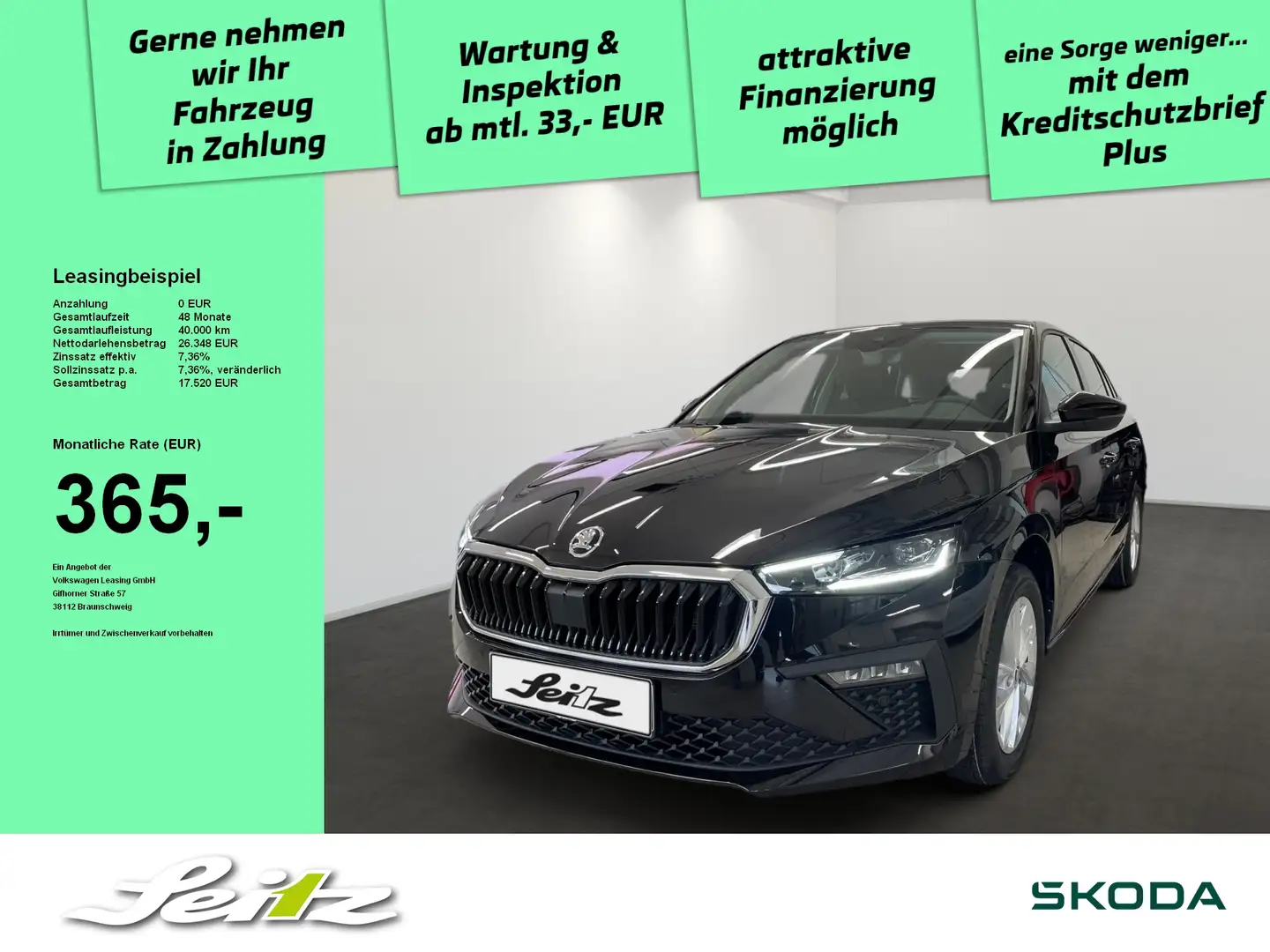 Skoda Scala 1.0 TSI Selection *MATRIX*KAMERA*NAVI* Schwarz - 1