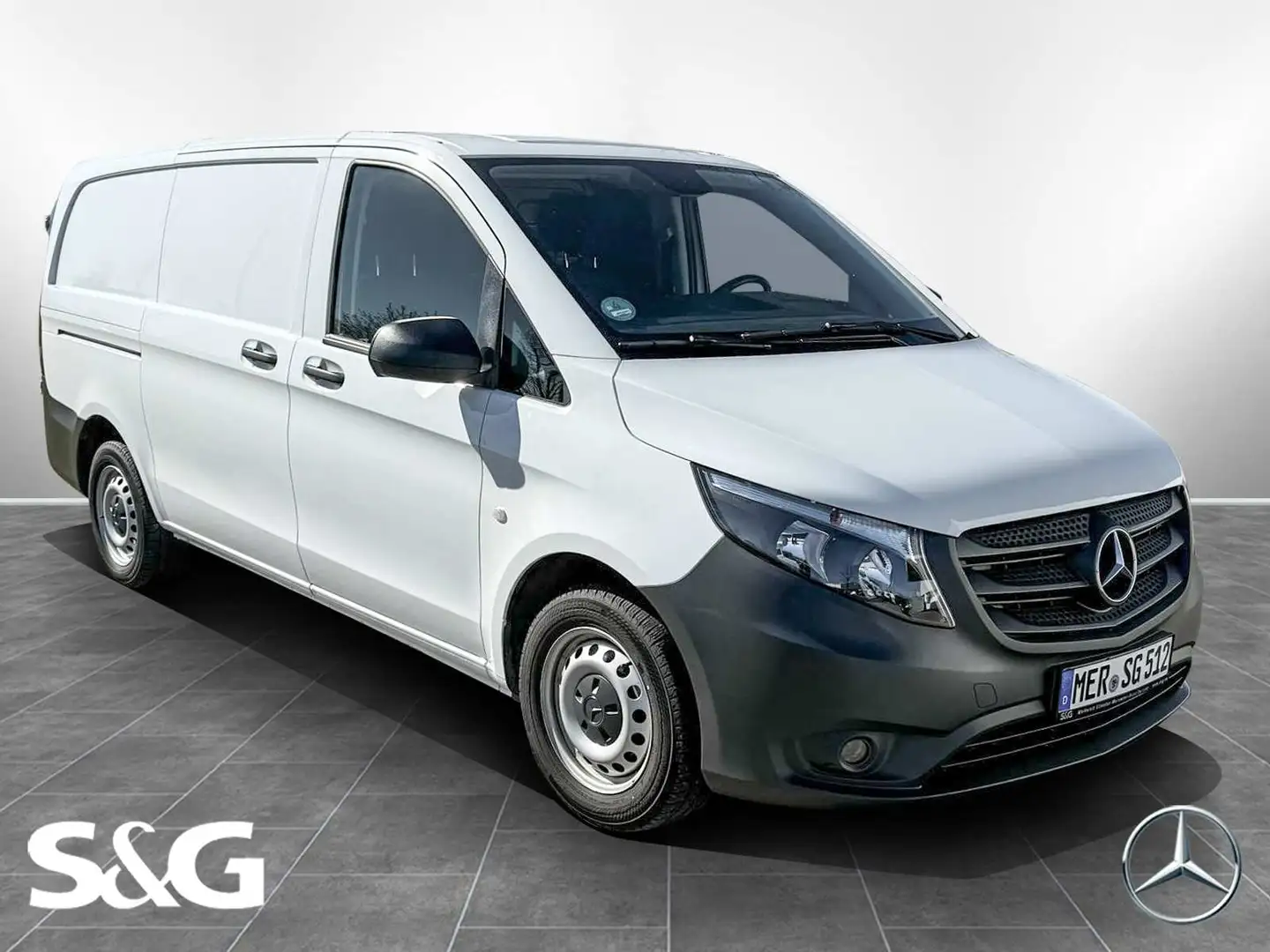 Mercedes-Benz Vito 114 CDI KA/L RüKam+AHK Blanc - 2