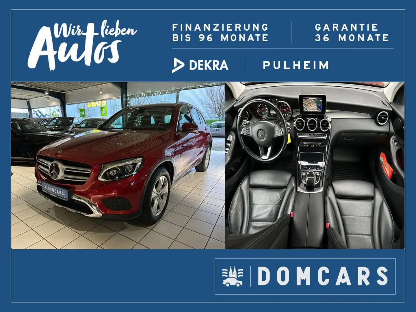 Mercedes-Benz GLC 220 d 4Matic/LEDER/GRANTIE/ALU/KAMERA/LED/ Rot - 1