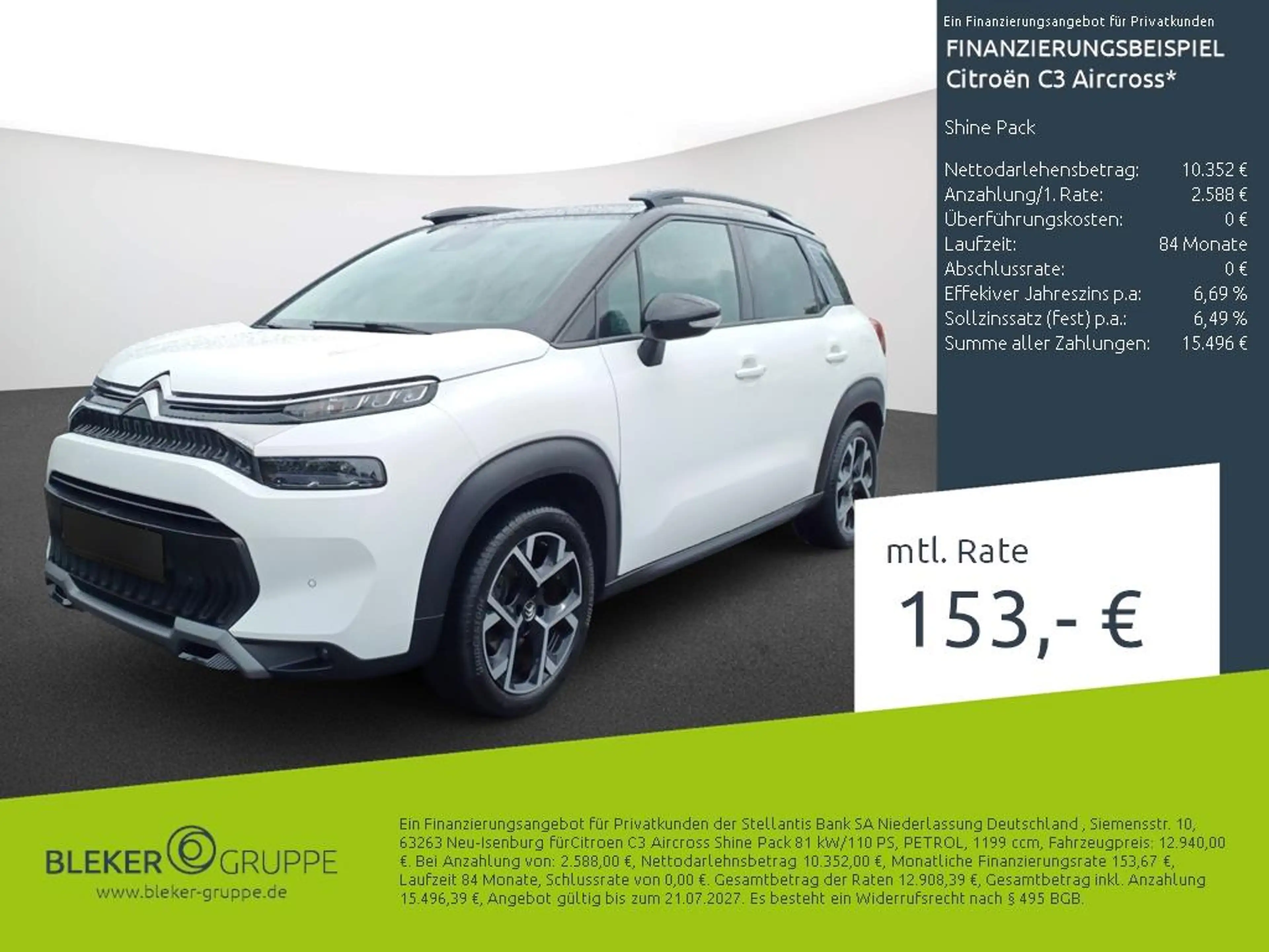 Citroen C3 Aircross Shine Pack
