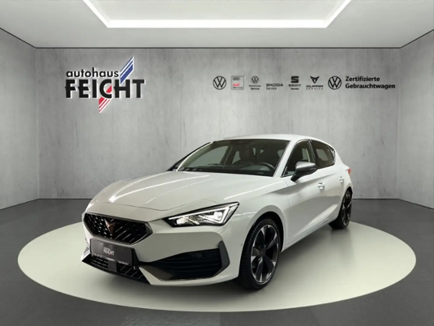 CUPRA Leon 2.0 TDI LED+NAVI+AHK+FULL LINK+PARKLENK+ACC Weiß - 1