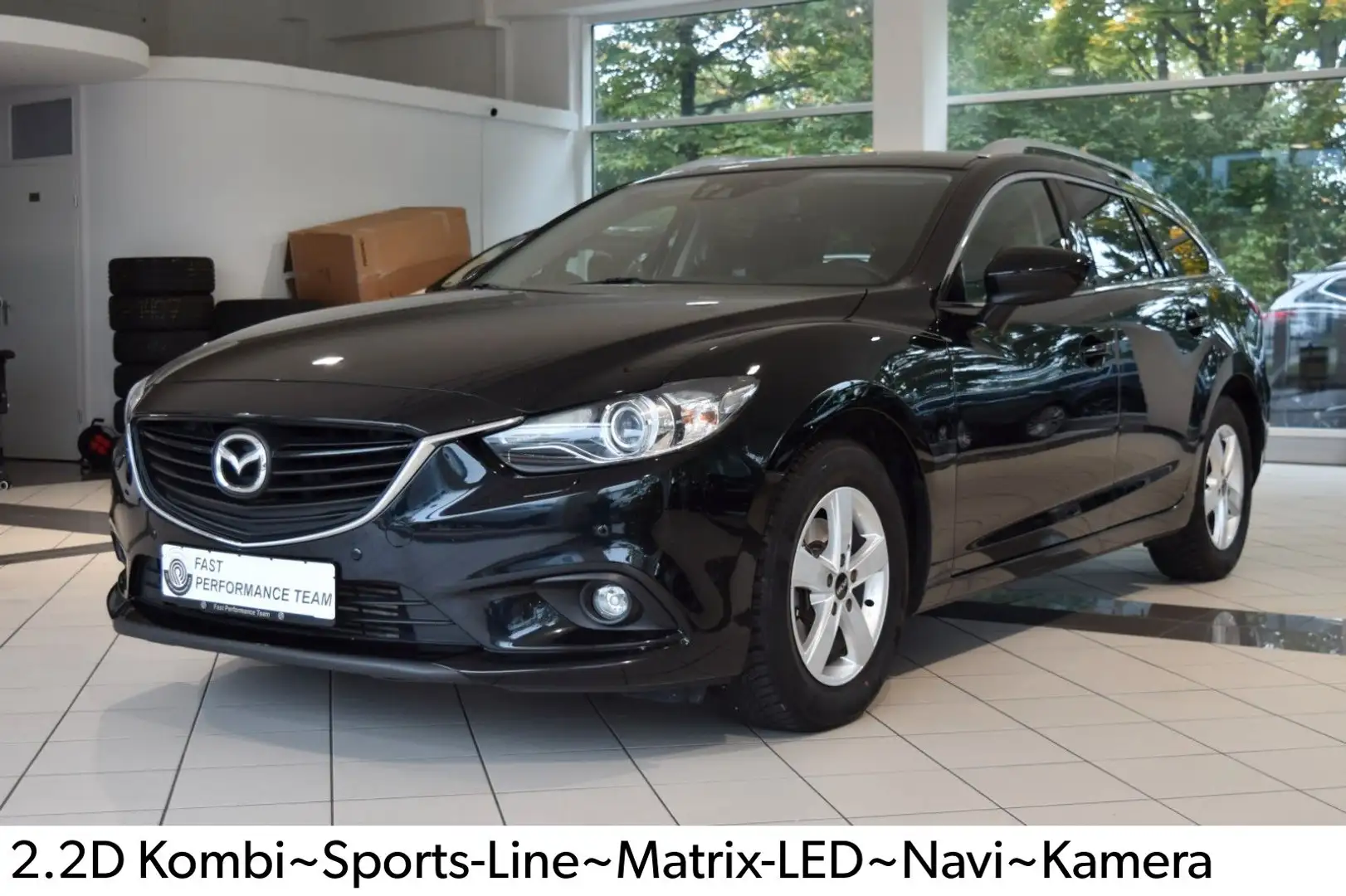 Mazda 6 2.2D Kombi~Sports-Line~Matrix-LED~Navi~Kamera Schwarz - 1