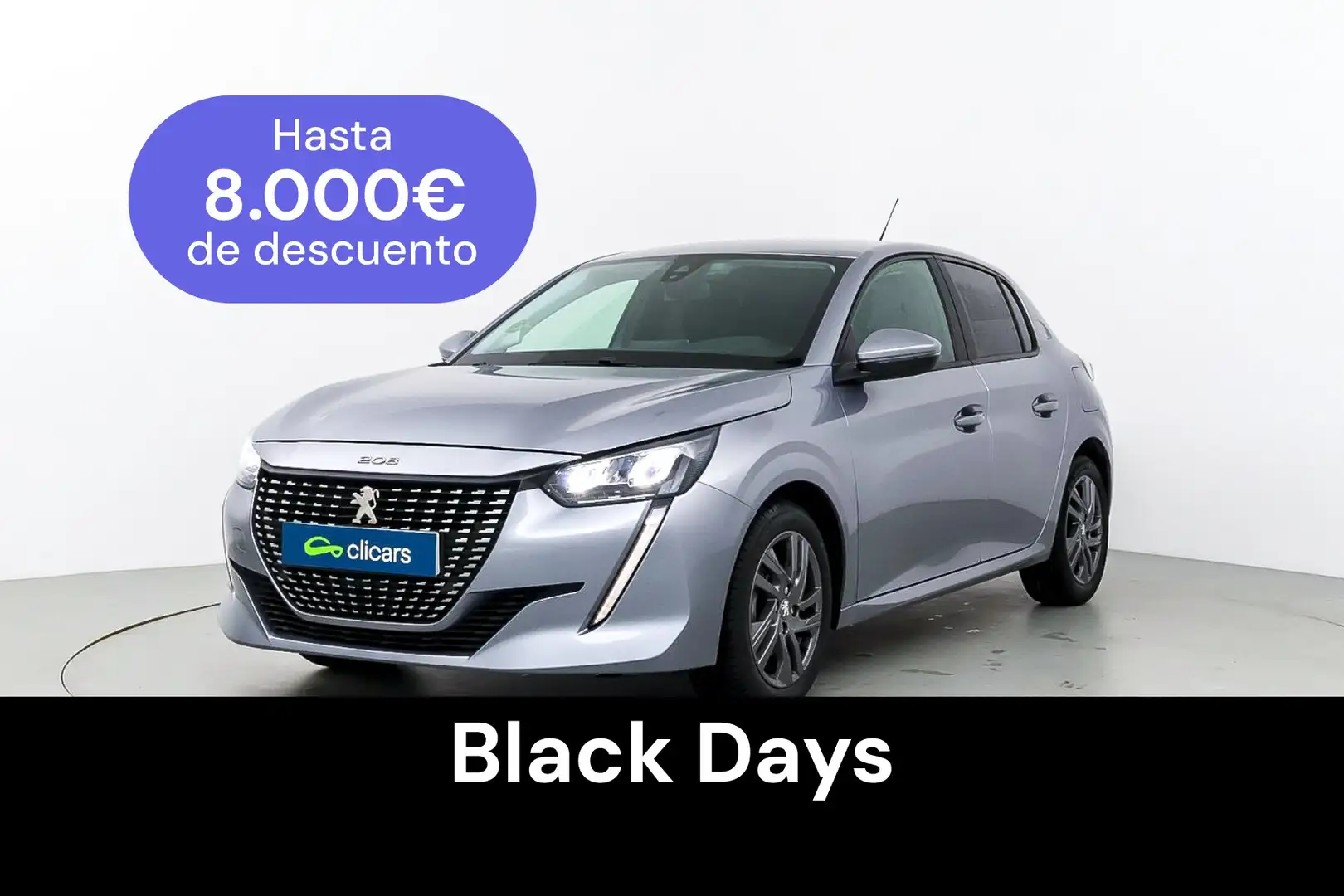 Peugeot 208 1.2 Puretech S&S Active Pack 100 Argent - 1