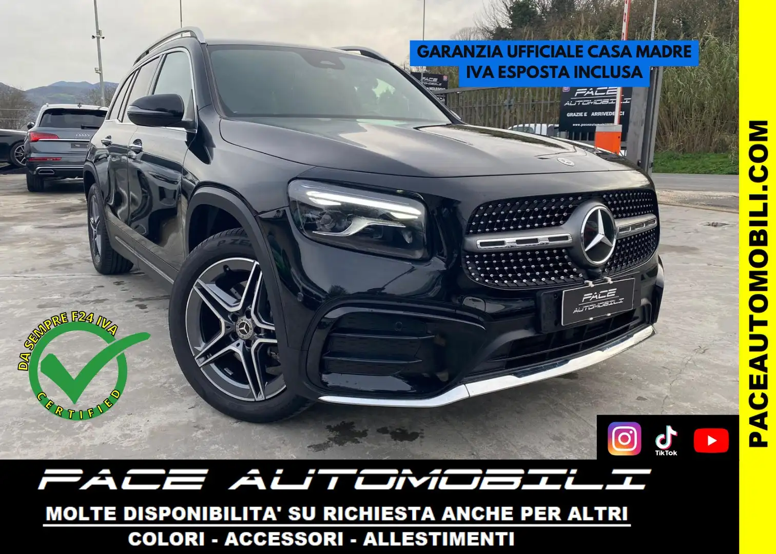 Mercedes-Benz GLB 200 D AMG PREMIUM LED KAMERA PDC F1 CARBON ACC NAVI Nero - 1