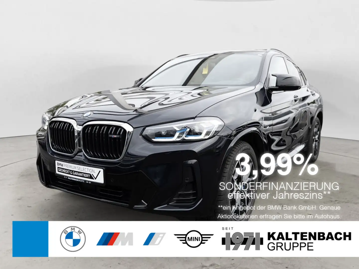BMW X4 M 40d PANO STANDHZ AHK 360° LASER HUD NAVI Schwarz - 1