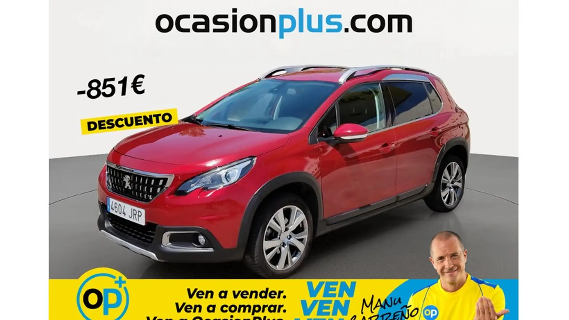 Peugeot 2008 1.6 BlueHDI S&S Allure 120 Rojo - 1