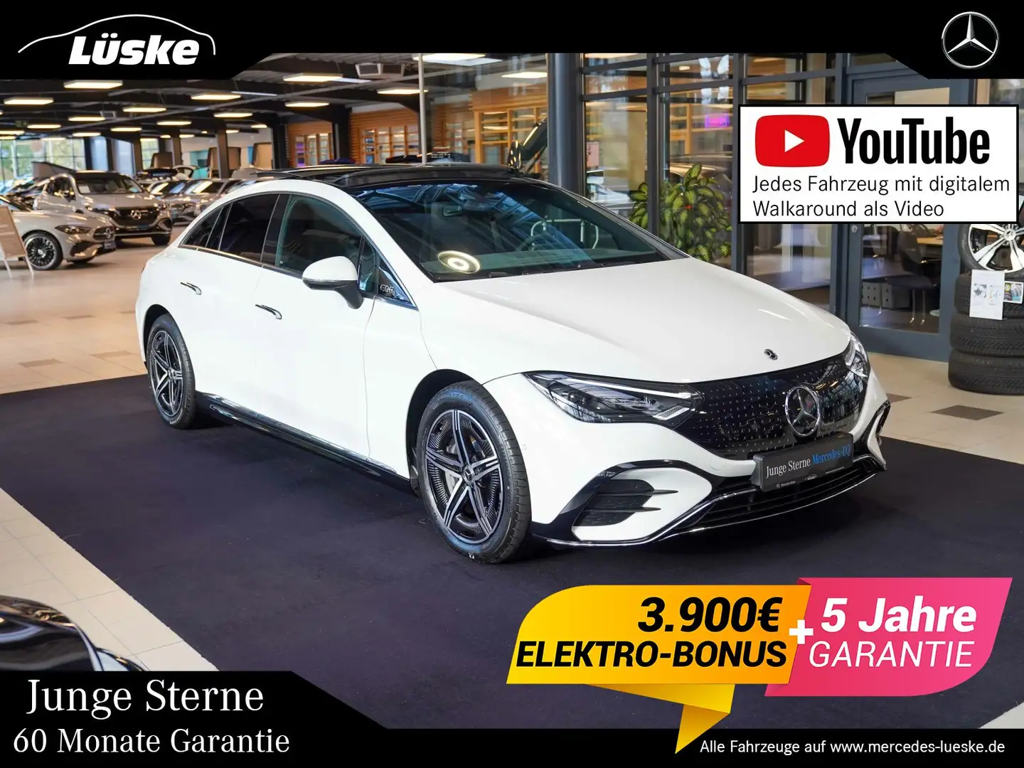 Mercedes-Benz EQE 350 EQE 350 4M AMG Line Massage 360° Hinterachslenk Wit - 1