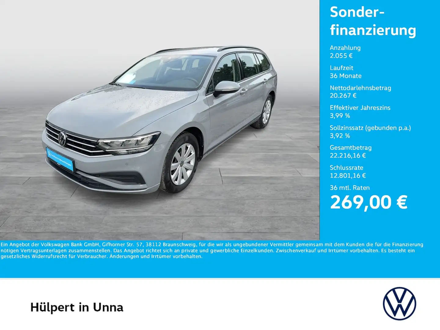 Volkswagen Passat Variant 1.5 CAM NAVI SITZHEIZUNG LED DAB+ Gris - 1