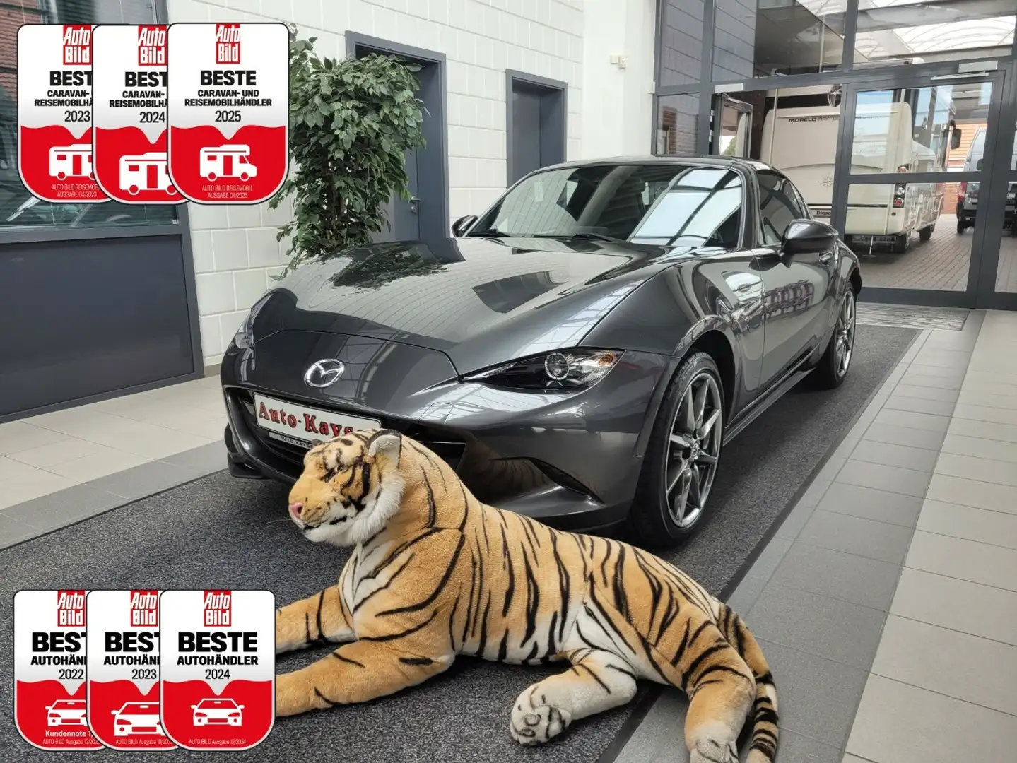 Mazda MX-5 RF 2,0l Skyactive G +elek. Stahldach+Leder+BOSE Gris - 1