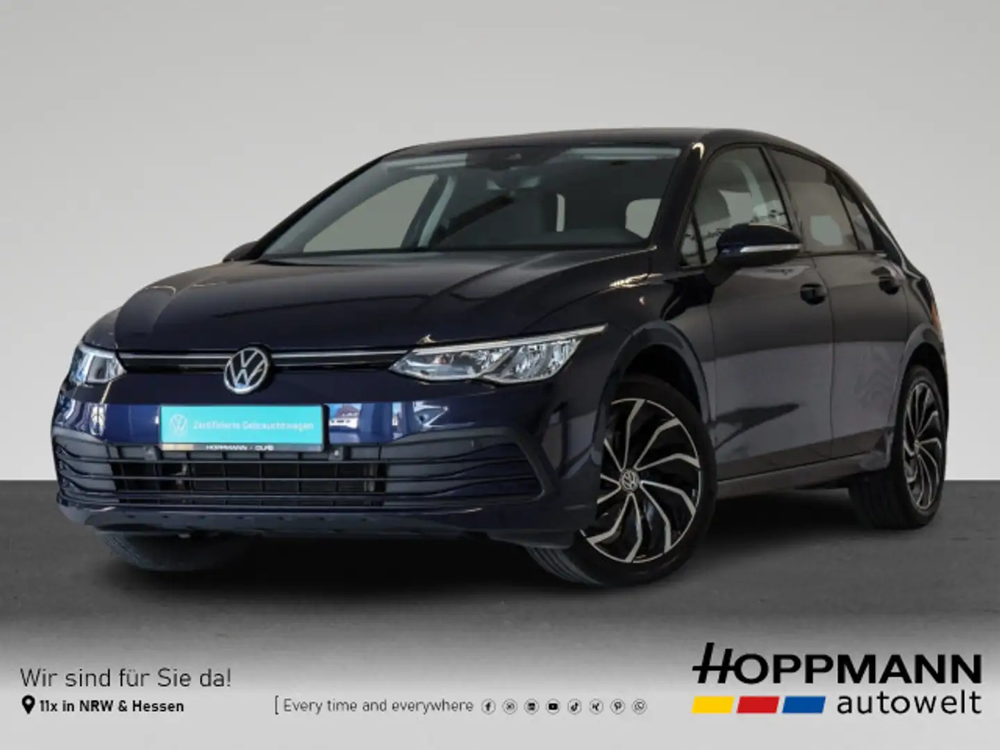 Volkswagen Golf VIII 2.0 TDI Life ACC DISCOVER PRO KEYLESS Blauw - 1