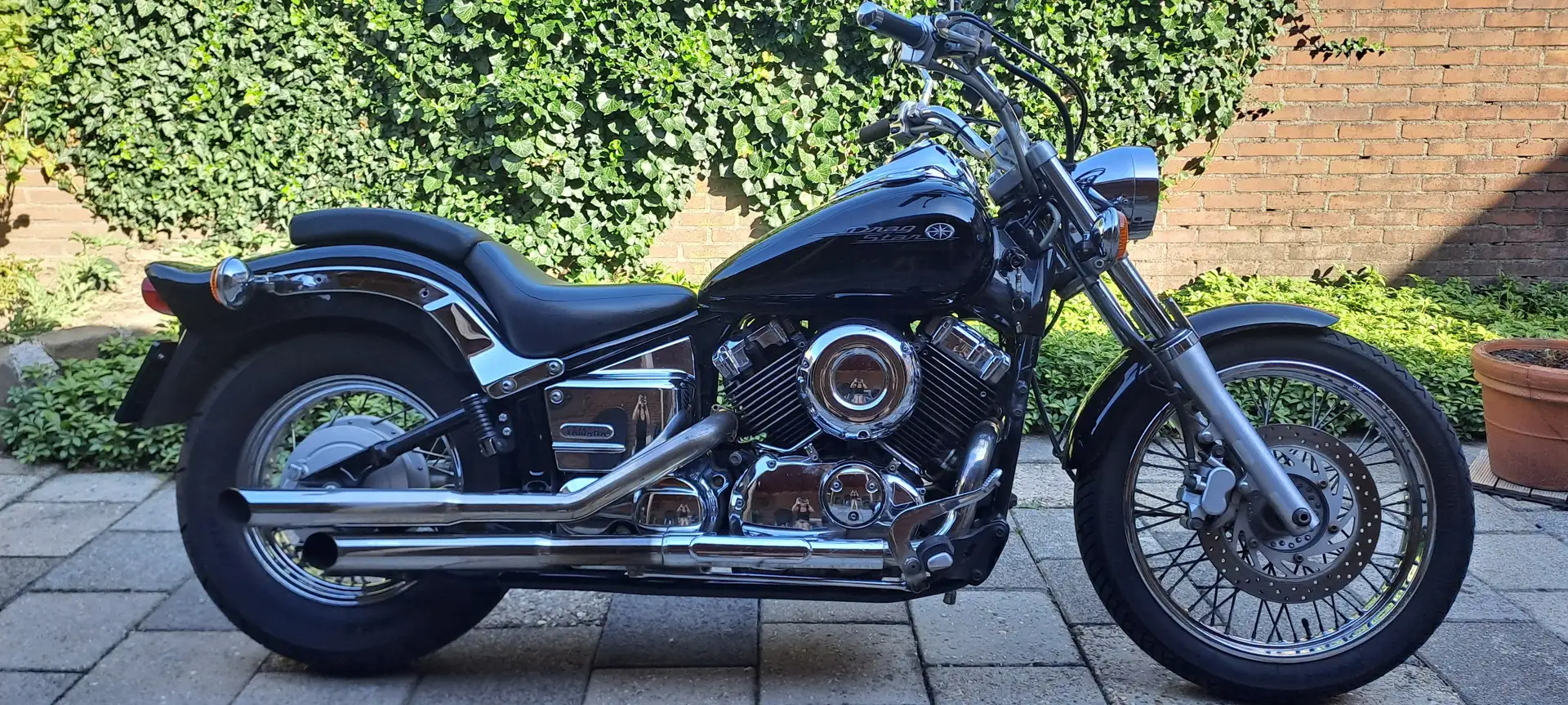 Yamaha XVS 650 custom Zwart - 1