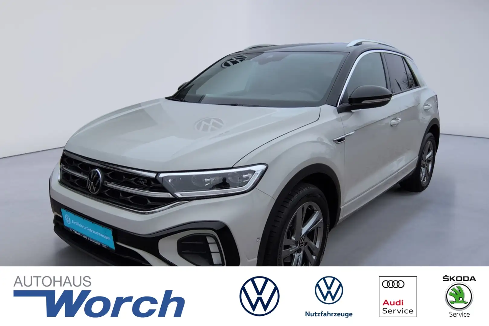 Volkswagen T-Roc 2.0 TDI DSG R Line NAVI+KAMERA+MATRIX Grau - 1